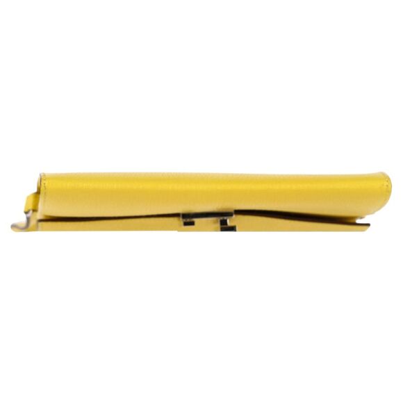 Hermes Cinhetic To Go Shoulder Bag in Yellow Leather - Picture 8 of 12